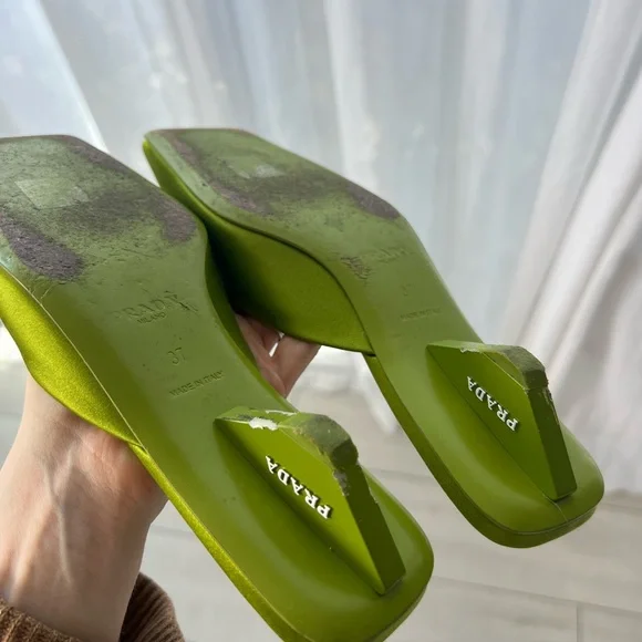 Prada Green Mules - Picture 2 of 3